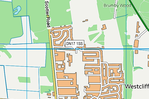 DN17 1SS map - OS VectorMap District (Ordnance Survey)