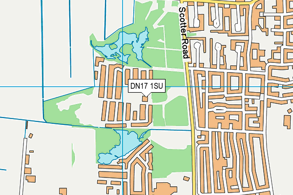 DN17 1SU map - OS VectorMap District (Ordnance Survey)