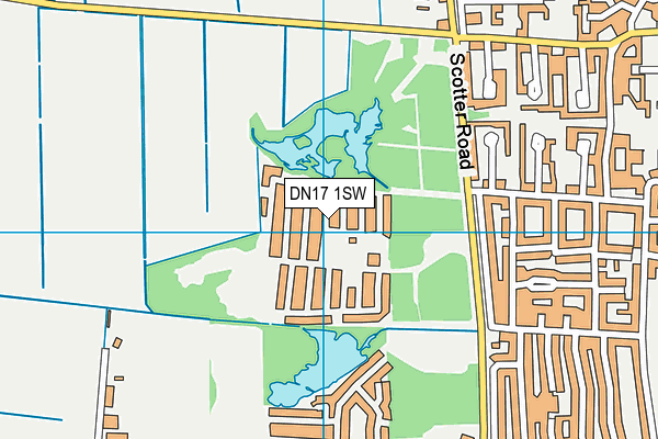 DN17 1SW map - OS VectorMap District (Ordnance Survey)
