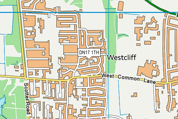 DN17 1TH map - OS VectorMap District (Ordnance Survey)