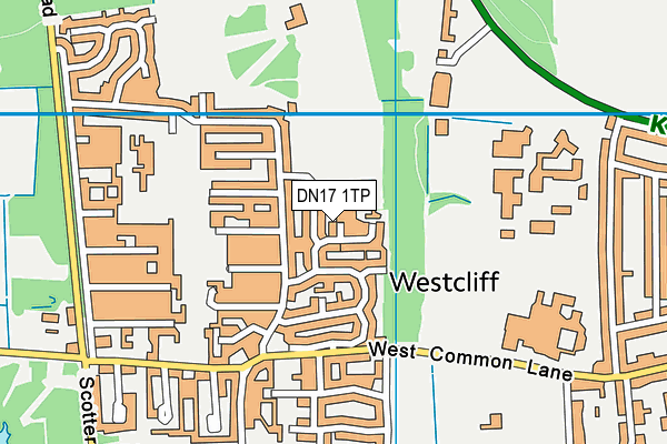 DN17 1TP map - OS VectorMap District (Ordnance Survey)