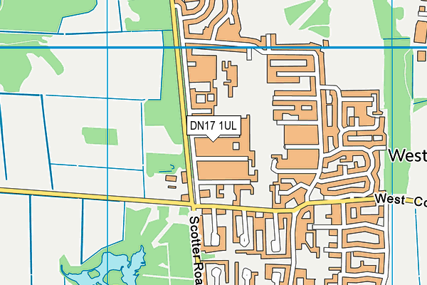 DN17 1UL map - OS VectorMap District (Ordnance Survey)