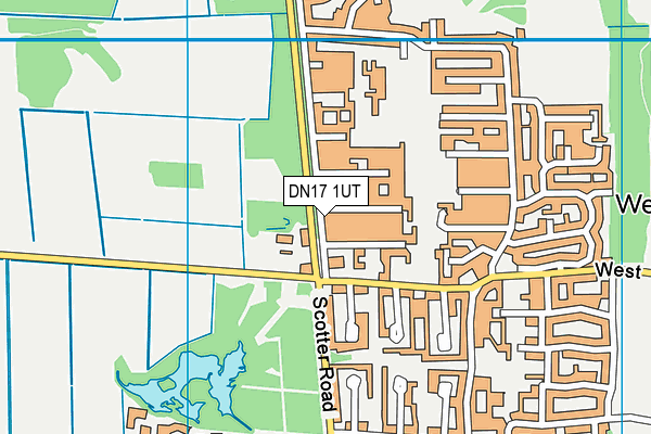 DN17 1UT map - OS VectorMap District (Ordnance Survey)