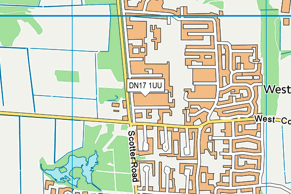 DN17 1UU map - OS VectorMap District (Ordnance Survey)