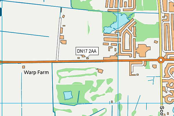 DN17 2AA map - OS VectorMap District (Ordnance Survey)
