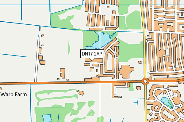 DN17 2AP map - OS VectorMap District (Ordnance Survey)
