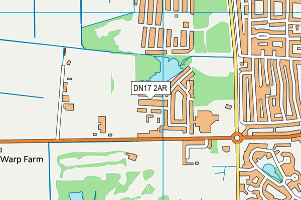 DN17 2AR map - OS VectorMap District (Ordnance Survey)