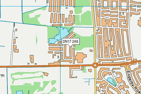 DN17 2AS map - OS VectorMap District (Ordnance Survey)