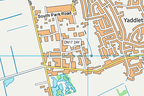 DN17 2AY map - OS VectorMap District (Ordnance Survey)