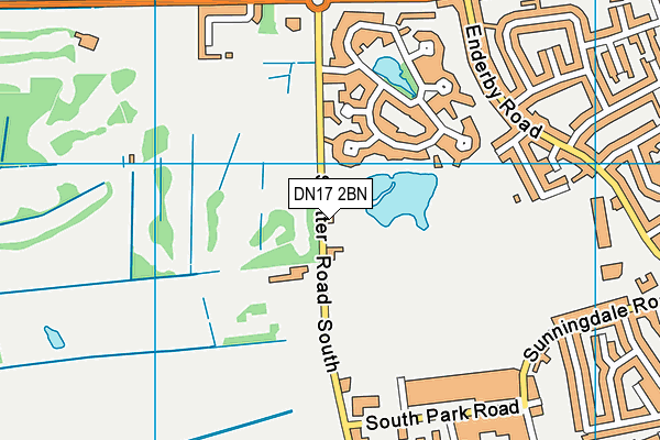 DN17 2BN map - OS VectorMap District (Ordnance Survey)