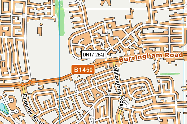 DN17 2BQ map - OS VectorMap District (Ordnance Survey)