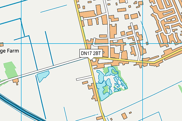 DN17 2BT map - OS VectorMap District (Ordnance Survey)
