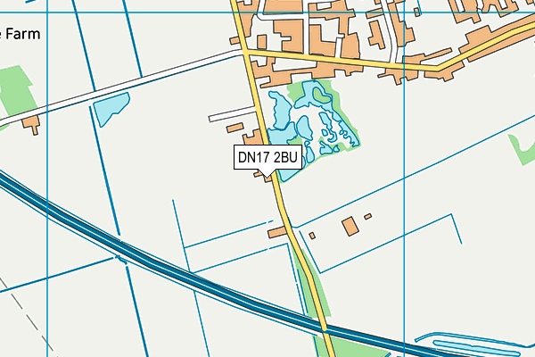 DN17 2BU map - OS VectorMap District (Ordnance Survey)