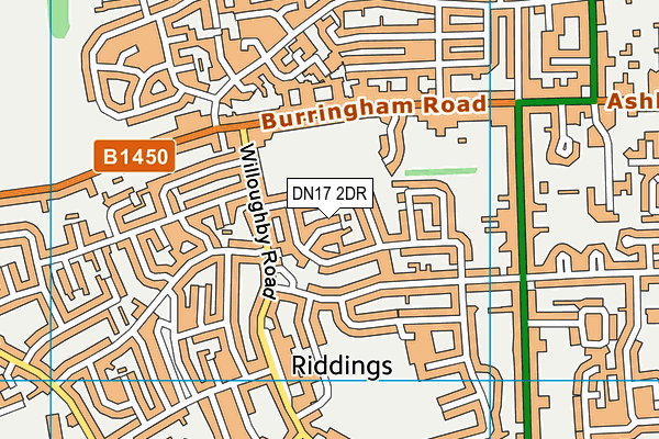 DN17 2DR map - OS VectorMap District (Ordnance Survey)