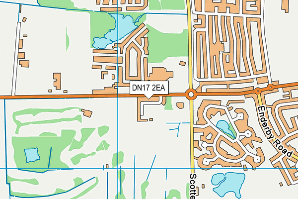 DN17 2EA map - OS VectorMap District (Ordnance Survey)