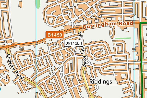 DN17 2EH map - OS VectorMap District (Ordnance Survey)