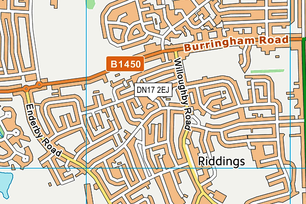 DN17 2EJ map - OS VectorMap District (Ordnance Survey)