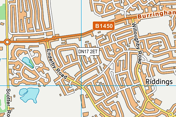 DN17 2ET map - OS VectorMap District (Ordnance Survey)