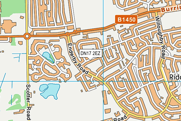 DN17 2EZ map - OS VectorMap District (Ordnance Survey)