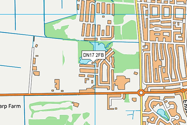DN17 2FB map - OS VectorMap District (Ordnance Survey)