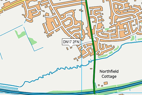 DN17 2FN map - OS VectorMap District (Ordnance Survey)