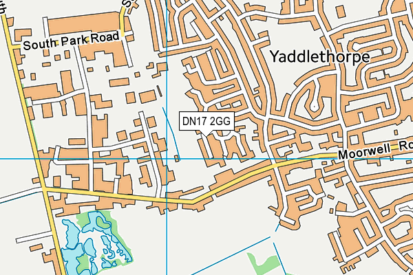 DN17 2GG map - OS VectorMap District (Ordnance Survey)