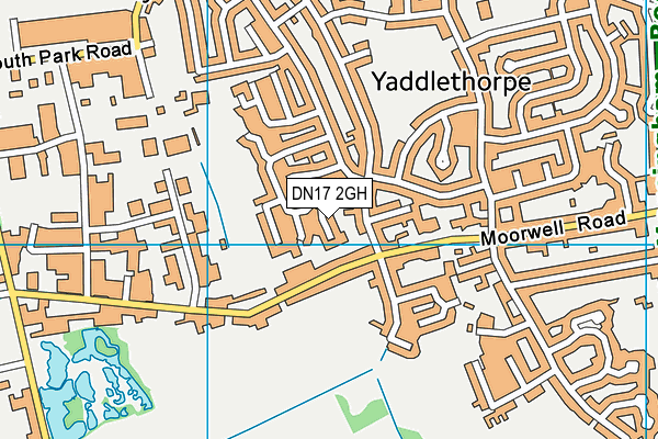 DN17 2GH map - OS VectorMap District (Ordnance Survey)