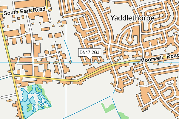 DN17 2GJ map - OS VectorMap District (Ordnance Survey)