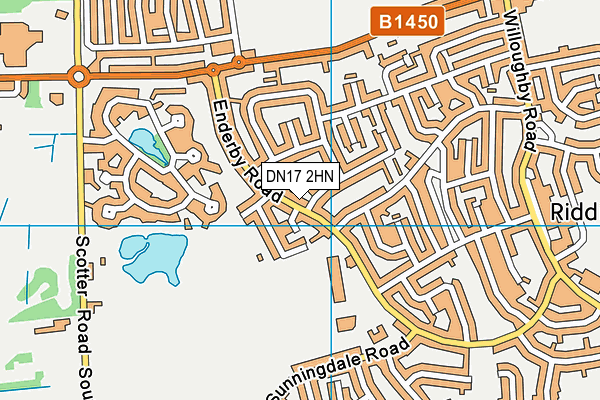 DN17 2HN map - OS VectorMap District (Ordnance Survey)