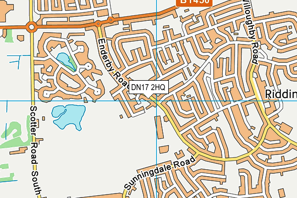 DN17 2HQ map - OS VectorMap District (Ordnance Survey)