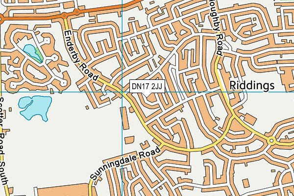 DN17 2JJ map - OS VectorMap District (Ordnance Survey)