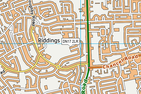 DN17 2LR map - OS VectorMap District (Ordnance Survey)