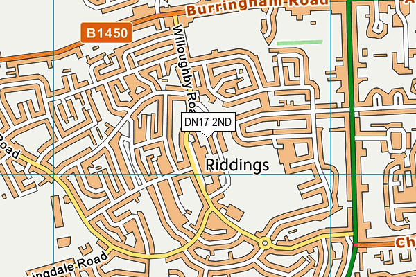 DN17 2ND map - OS VectorMap District (Ordnance Survey)