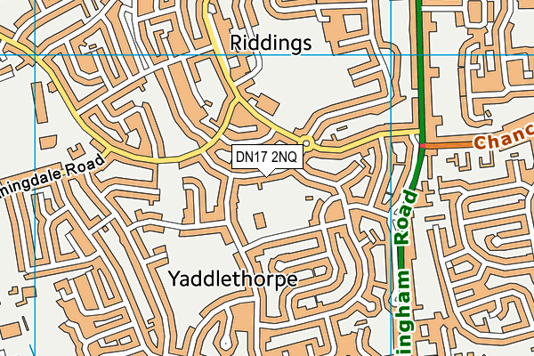 DN17 2NQ map - OS VectorMap District (Ordnance Survey)
