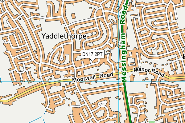 DN17 2PT map - OS VectorMap District (Ordnance Survey)