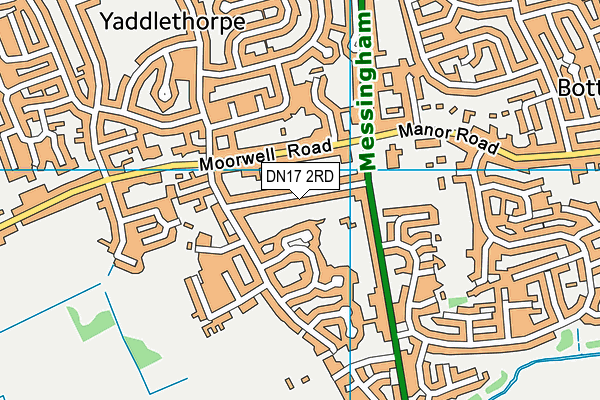 DN17 2RD map - OS VectorMap District (Ordnance Survey)