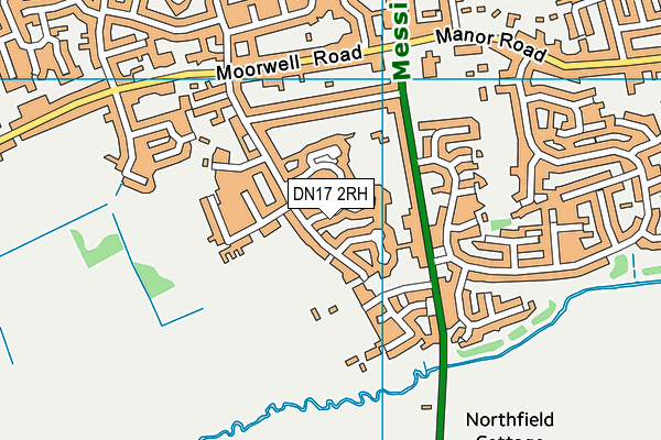 DN17 2RH map - OS VectorMap District (Ordnance Survey)