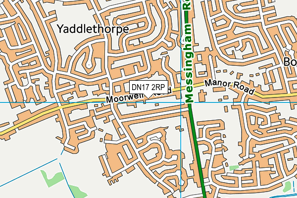 DN17 2RP map - OS VectorMap District (Ordnance Survey)