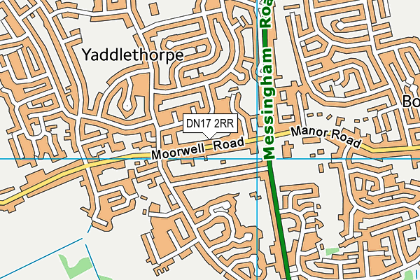 DN17 2RR map - OS VectorMap District (Ordnance Survey)