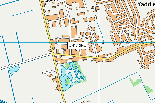 DN17 2RU map - OS VectorMap District (Ordnance Survey)