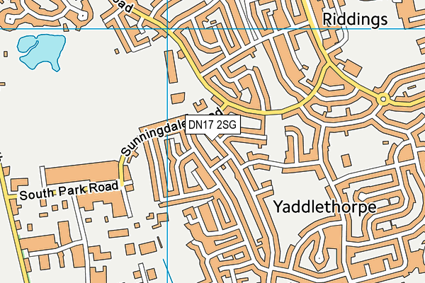 DN17 2SG map - OS VectorMap District (Ordnance Survey)