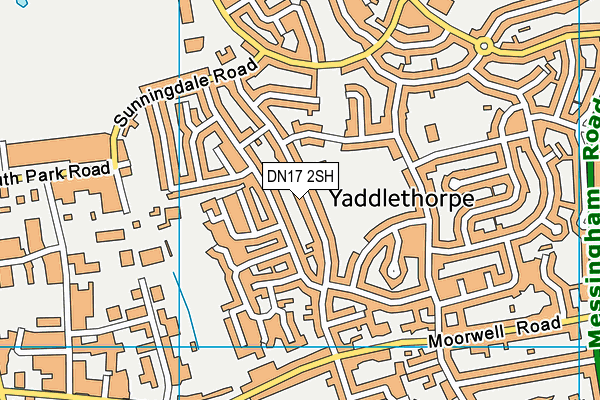 DN17 2SH map - OS VectorMap District (Ordnance Survey)