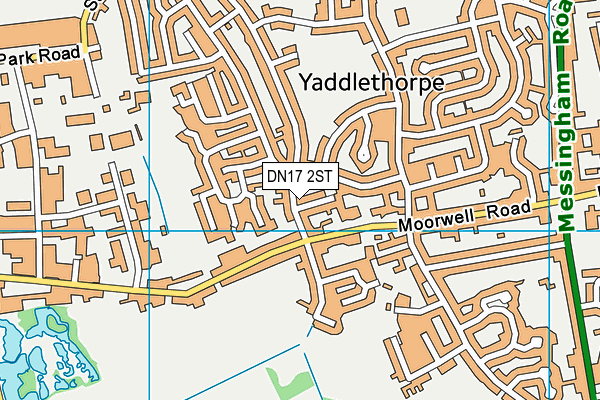 DN17 2ST map - OS VectorMap District (Ordnance Survey)