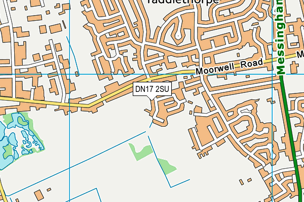 DN17 2SU map - OS VectorMap District (Ordnance Survey)