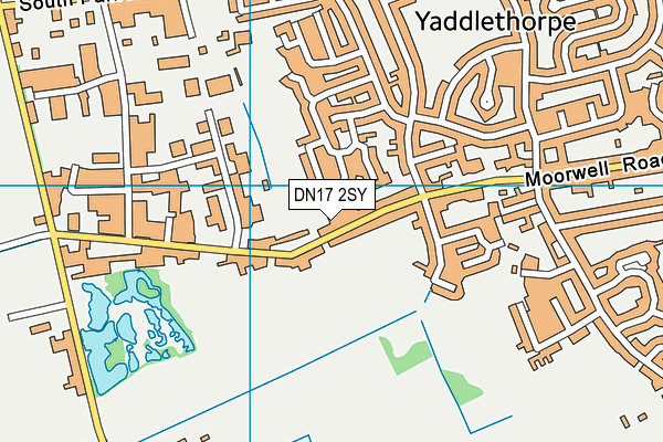 DN17 2SY map - OS VectorMap District (Ordnance Survey)