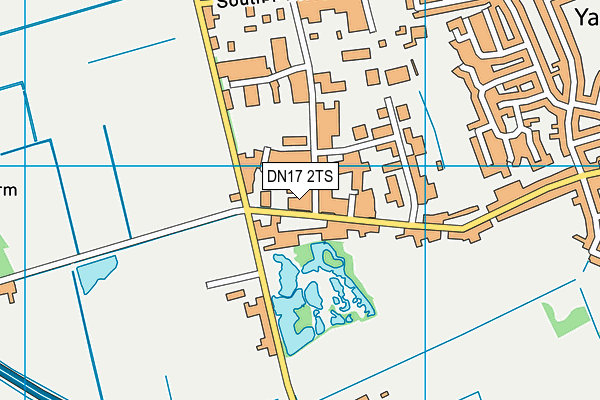 DN17 2TS map - OS VectorMap District (Ordnance Survey)