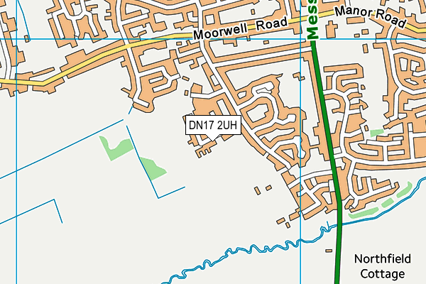 DN17 2UH map - OS VectorMap District (Ordnance Survey)