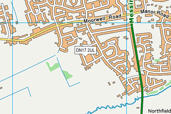 DN17 2UL map - OS VectorMap District (Ordnance Survey)