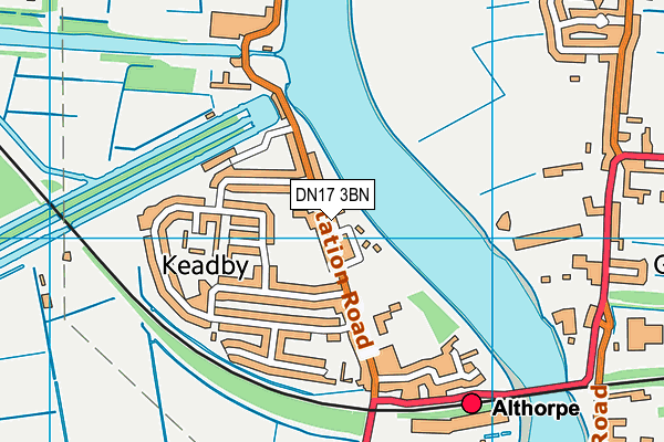 Althorpe and Keadby Primary School map (DN17 3BN) - OS VectorMap District (Ordnance Survey)