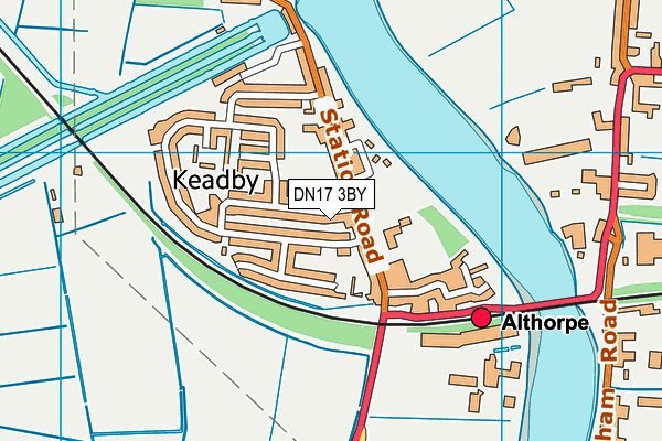 DN17 3BY map - OS VectorMap District (Ordnance Survey)